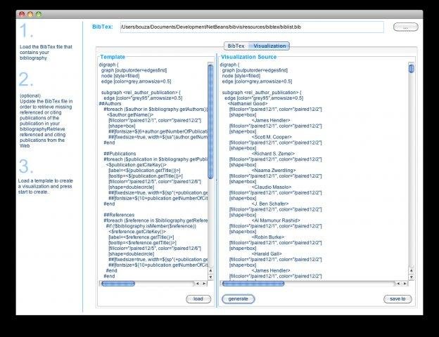 Download web tool or web app BibVis