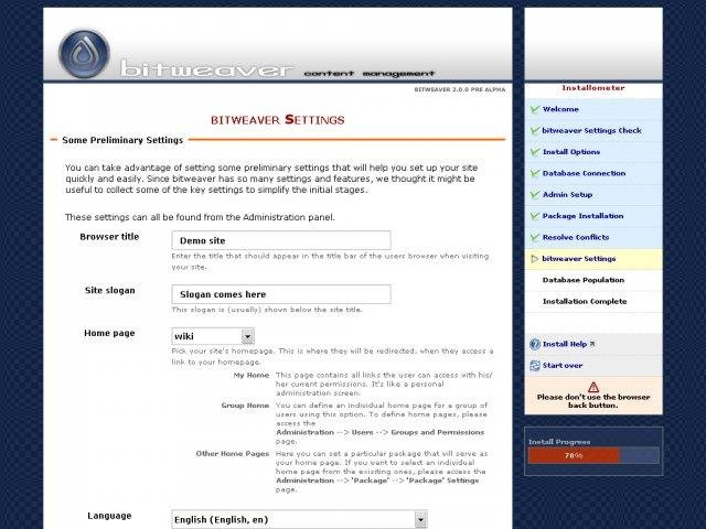 Download web tool or web app bitweaver