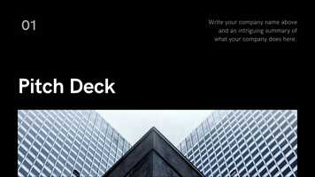 Free download Black and White Corporate Technology Pitch Deck Presentation.mp4 video and edit with RedcoolMedia movie maker MovieStudio video editor online and AudioStudio audio editor onlin