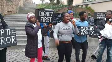 Free download Black Box - Nigerian Solidarity protest against deportation and against family separation video and edit with RedcoolMedia movie maker MovieStudio video editor online and AudioStudio audio editor onlin