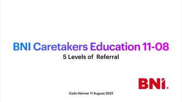 Free download BNI Caretakers Education Moment 11-08 video and edit with RedcoolMedia movie maker MovieStudio video editor online and AudioStudio audio editor onlin