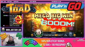 Free download Boom! Mega Big Win From Fire Toad!!.mp4 video and edit with RedcoolMedia movie maker MovieStudio video editor online and AudioStudio audio editor onlin