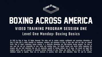 Free download Boxing Across America 01 (Level One Monday): Boxing Basics video and edit with RedcoolMedia movie maker MovieStudio video editor online and AudioStudio audio editor onlin
