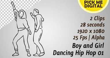 Free download Boy and Girl Dancing Hip Hop 01 | Motion Graphics - Envato elements video and edit with RedcoolMedia movie maker MovieStudio video editor online and AudioStudio audio editor onlin