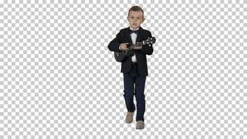Free download Boy in A Costume Walking and Playing Ukulele, Alpha Channel | Stock Footage - Videohive video and edit with RedcoolMedia movie maker MovieStudio video editor online and AudioStudio audio editor onlin