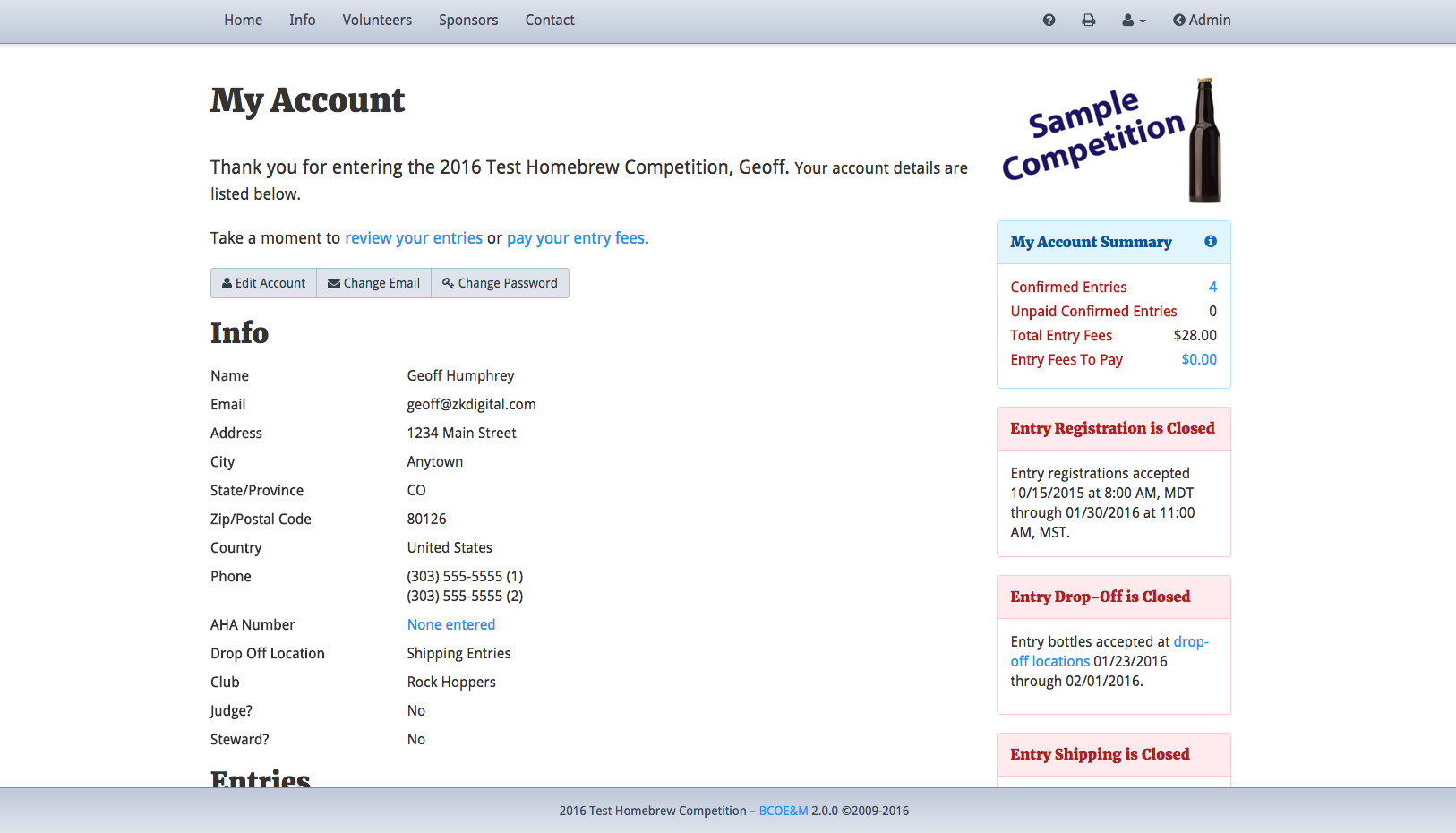 Download web tool or web app Brew Competition Online Entry Mgmt. Download web tool or web app Brew Competition Online Entry Mgmt.