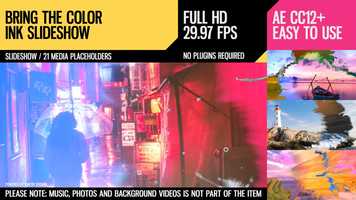 Free download Bring the Color (Ink Slideshow) video and edit with RedcoolMedia movie maker MovieStudio video editor online and AudioStudio audio editor onlin