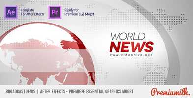 Free download Broadcast News | After Effects Project Files - Videohive template video and edit with RedcoolMedia movie maker MovieStudio video editor online and AudioStudio audio editor onlin