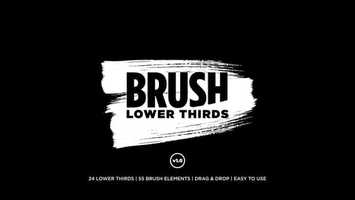 Free download Brush Lower Thirds Motion Design video and edit with RedcoolMedia movie maker MovieStudio video editor online and AudioStudio audio editor onlin
