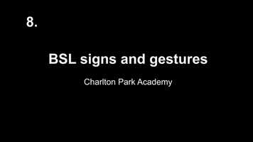 Free download BSL - Signs and Gestures video and edit with RedcoolMedia movie maker MovieStudio video editor online and AudioStudio audio editor onlin