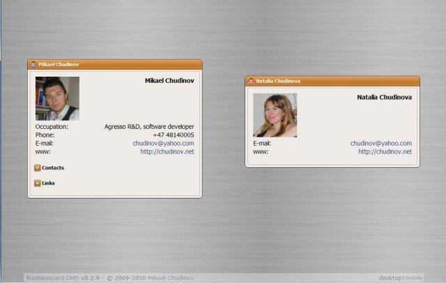Download web tool or web app Business Card CMS Download web tool or web app Business Card CMS