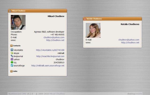 Download web tool or web app Business Card CMS Download web tool or web app Business Card CMS