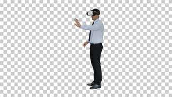 Free download Businessman in virtual reality headset walking in virtual world | Stock Footage - Videohive video and edit with RedcoolMedia movie maker MovieStudio video editor online and AudioStudio audio editor onlin