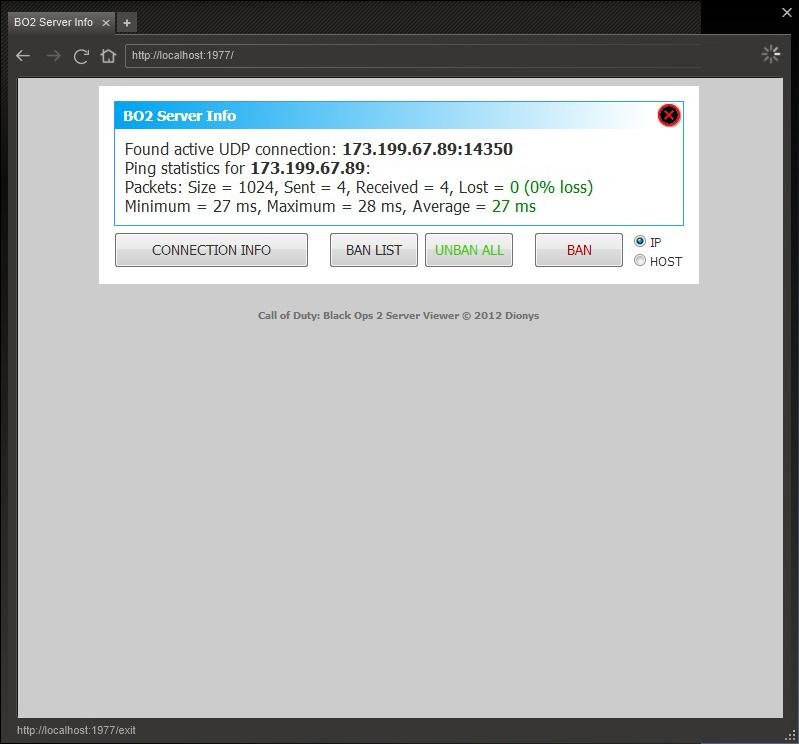 Download web tool or web app Call of Duty: Black Ops 2 Server Viewer Download web tool or web app Call of Duty: Black Ops 2 Server Viewer