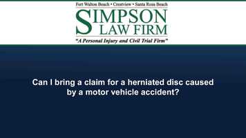 Free download Can I bring a claim for a herniated disc caused by a motor vehicle accident? video and edit with RedcoolMedia movie maker MovieStudio video editor online and AudioStudio audio editor onlin