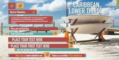 Free download Caribbean Lower Thirds Pack | After Effects Project Files - Videohive template video and edit with RedcoolMedia movie maker MovieStudio video editor online and AudioStudio audio editor onlin