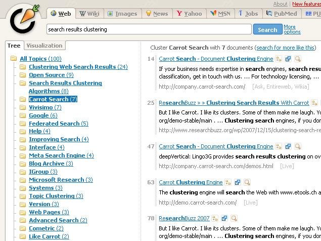 Download web tool or web app Carrot2 Download web tool or web app Carrot2