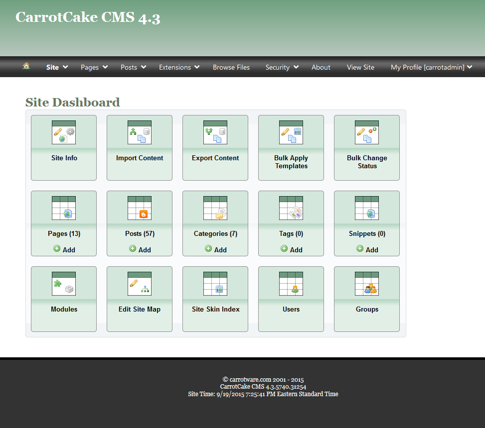 Download web tool or web app CarrotCakeCMS