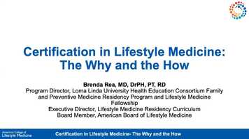 Free download Certification in Lifestyle Medicine The Why and the How video and edit with RedcoolMedia movie maker MovieStudio video editor online and AudioStudio audio editor onlin