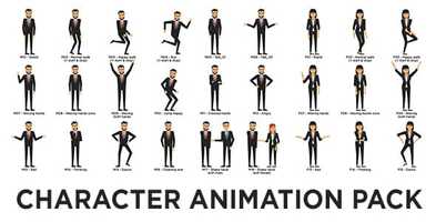 Free download Character Animation Pack Motion Design video and edit with RedcoolMedia movie maker MovieStudio video editor online and AudioStudio audio editor onlin
