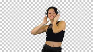 Free download Charming girl in shorts and earphones dancing, Alpha Channel | Stock Footage - Videohive video and edit with RedcoolMedia movie maker MovieStudio video editor online and AudioStudio audio editor onlin