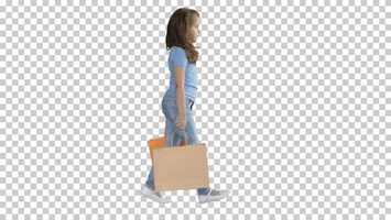 Free download Cheerful School Girl Walking with Shopping Bags, Alpha Channel | Stock Footage - Videohive video and edit with RedcoolMedia movie maker MovieStudio video editor online and AudioStudio audio editor onlin