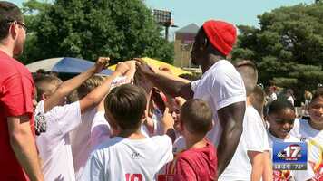 Free download Chiefs WR Tyreek Hill hosts youth football camp in Columbia video and edit with RedcoolMedia movie maker MovieStudio video editor online and AudioStudio audio editor onlin