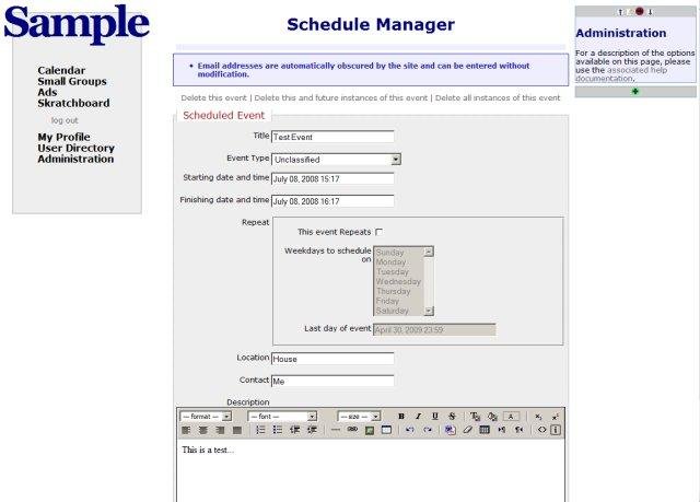 Download web tool or web app Christian Club CMS