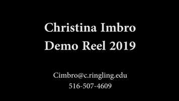 Free download Christina Imbro Demo Reel video and edit with RedcoolMedia movie maker MovieStudio video editor online and AudioStudio audio editor onlin