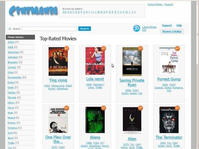 Download web tool or web app Cinemania