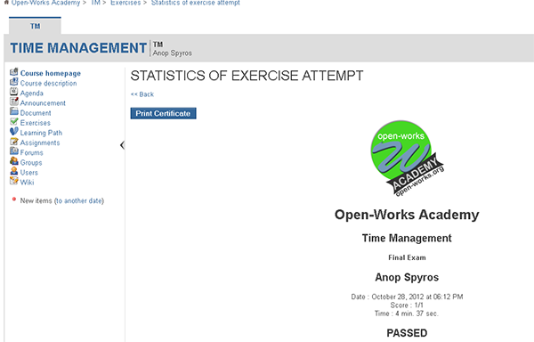 Download web tool or web app Claroline Certificate Print Mod Download web tool or web app Claroline Certificate Print Mod