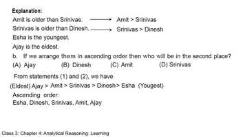 Free download Class 3_Chapter 4_Analytical Reasoning_Learning video and edit with RedcoolMedia movie maker MovieStudio video editor online and AudioStudio audio editor onlin