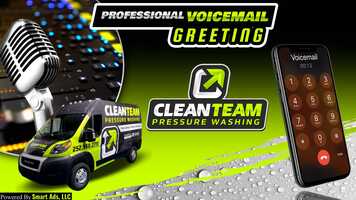 Free download Clean Team Pressure Washing - Professional Voicemail Greeting ( with music background) video and edit with RedcoolMedia movie maker MovieStudio video editor online and AudioStudio audio editor onlin
