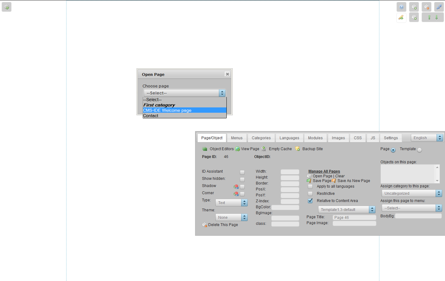 Download web tool or web app CMS-IDE, Zend Framework based CMS