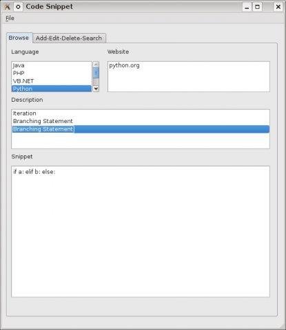 Download web tool or web app CodeSnippets