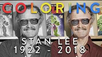 Free download COLORING STAN LEE (1922-2018) video and edit with RedcoolMedia movie maker MovieStudio video editor online and AudioStudio audio editor onlin