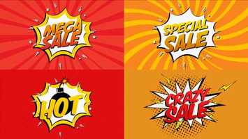 Free download Comic Book Sale Cartoon | After Effects Project Files - Videohive template video and edit with RedcoolMedia movie maker MovieStudio video editor online and AudioStudio audio editor onlin