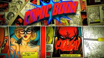 Free download Comic Book Template 2 | After Effects Project Files - Videohive template video and edit with RedcoolMedia movie maker MovieStudio video editor online and AudioStudio audio editor onlin