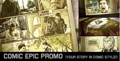 Free download Comic Epic Promo | After Effects Project Files - Videohive template video and edit with RedcoolMedia movie maker MovieStudio video editor online and AudioStudio audio editor onlin
