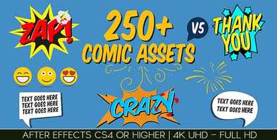 Free download Comic FX / Speech Bubbles Graphic pack | After Effects Project Files - Videohive template video and edit with RedcoolMedia movie maker MovieStudio video editor online and AudioStudio audio editor onlin