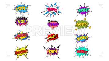 Free download Comic Text Bubbles Stock Motion Graphics video and edit with RedcoolMedia movie maker MovieStudio video editor online and AudioStudio audio editor onlin