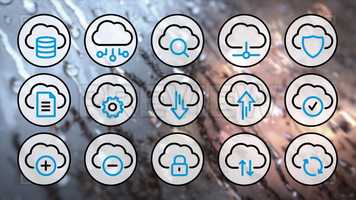 Free download Computer Cloud Line Icons 4K Stock Motion Graphics video and edit with RedcoolMedia movie maker MovieStudio video editor online and AudioStudio audio editor onlin