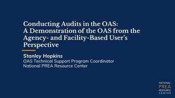 Free download Conducting Audits in the OAS: A Demonstration of the OAS from the Agency- and Facility-Based Users Perspective video and edit with RedcoolMedia movie maker MovieStudio video editor online and AudioStudio audio editor onlin
