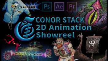 Free download Conor Stack 2D Animation Reel video and edit with RedcoolMedia movie maker MovieStudio video editor online and AudioStudio audio editor onlin