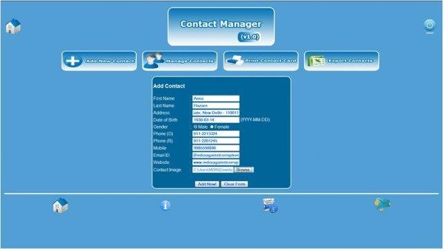Download web tool or web app Contact Manager(v1.0) Download web tool or web app Contact Manager(v1.0)