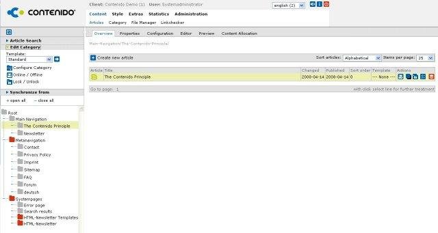 Download web tool or web app CONTENIDO