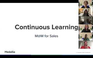 Free download Continuous Learning M@M for Sales video and edit with RedcoolMedia movie maker MovieStudio video editor online and AudioStudio audio editor onlin