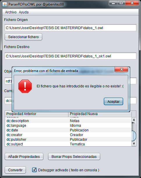 Download web tool or web app Conversor RDF a OWL Download web tool or web app Conversor RDF a OWL