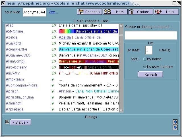 Download web tool or web app Coolsmile IRC Client Download web tool or web app Coolsmile IRC Client