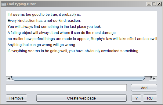 Download web tool or web app Cool typing tutor
